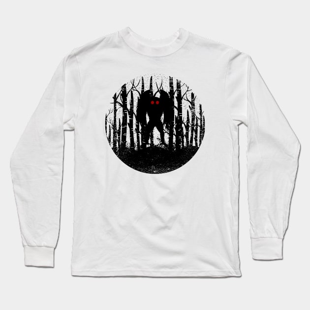 Mothman Long Sleeve T-Shirt by Tesszero